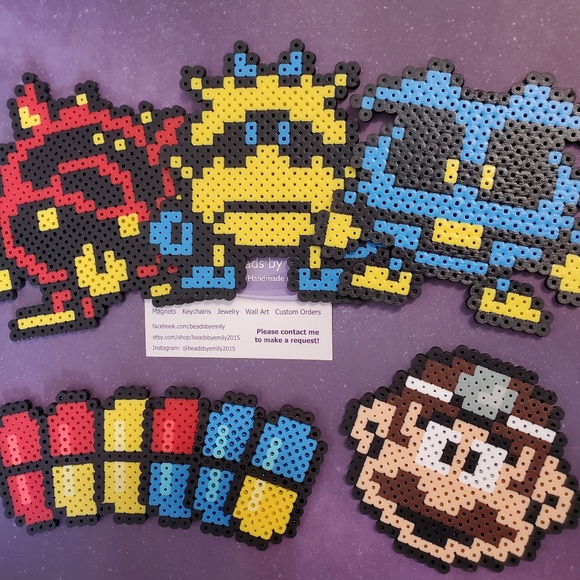 Dr. Mario Magnets - Nerdy Game Room Home Decor - Picture 1 of 8